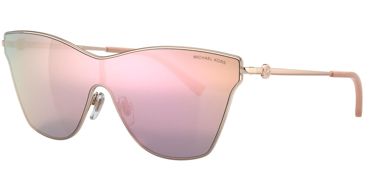 Michael Kors Larissa Sunglasses in Silver (Metallic) - Lyst