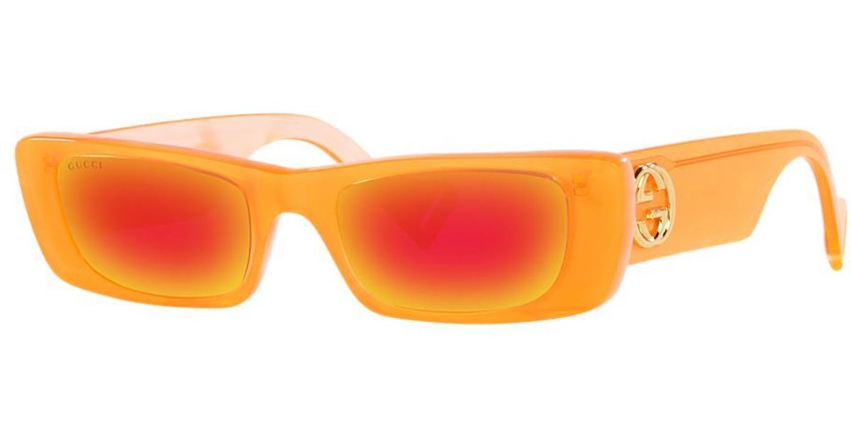 Gucci orange sunglasses hotsell