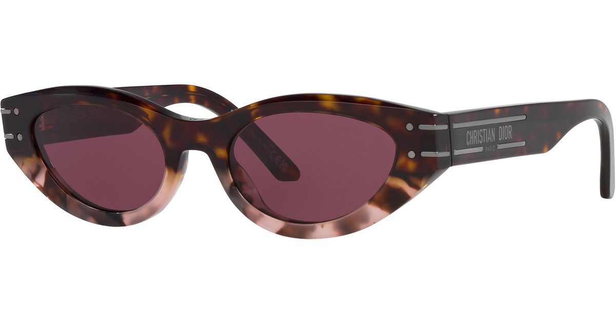 Dior DIORSIGNATURE B5I Sunglasses – Havana Oval with Bordeaux Lenses (25D0) Dior Women Sunglasses DIORSIGNATURE B5I 25D0 NEW AUTHENTIC main image 2