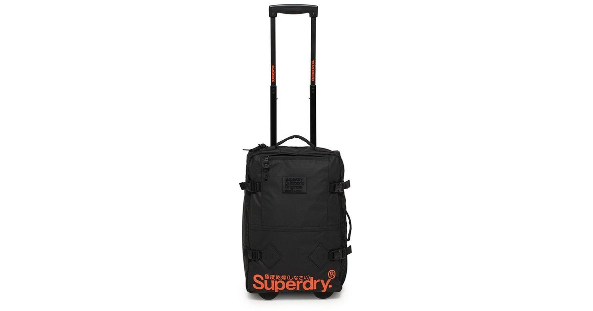Maleta pequeña de cabina Travel Range Superdry de Caucho de color Negro  para hombre | Lyst