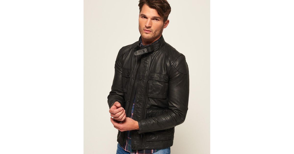 superdry rotor leather