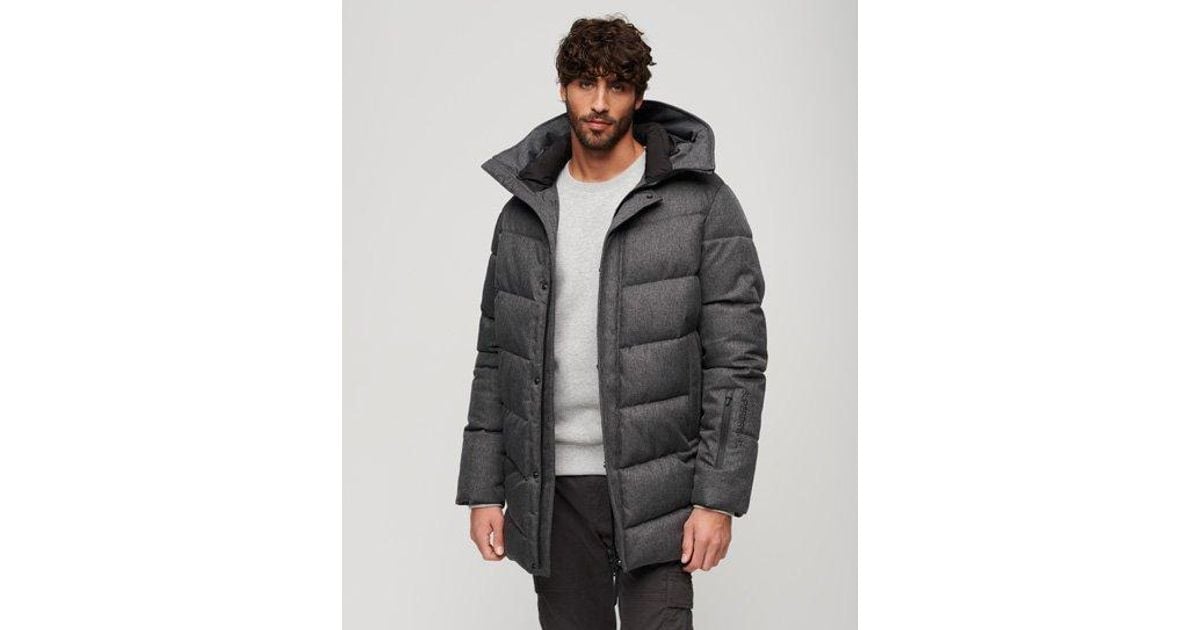 Superdry City Chevron Padded Jacket in Grey for Men Lyst UK