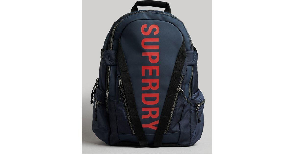 Superdry Mountain Tarp Graphic Backpack Navy in Blue for Men Lyst
