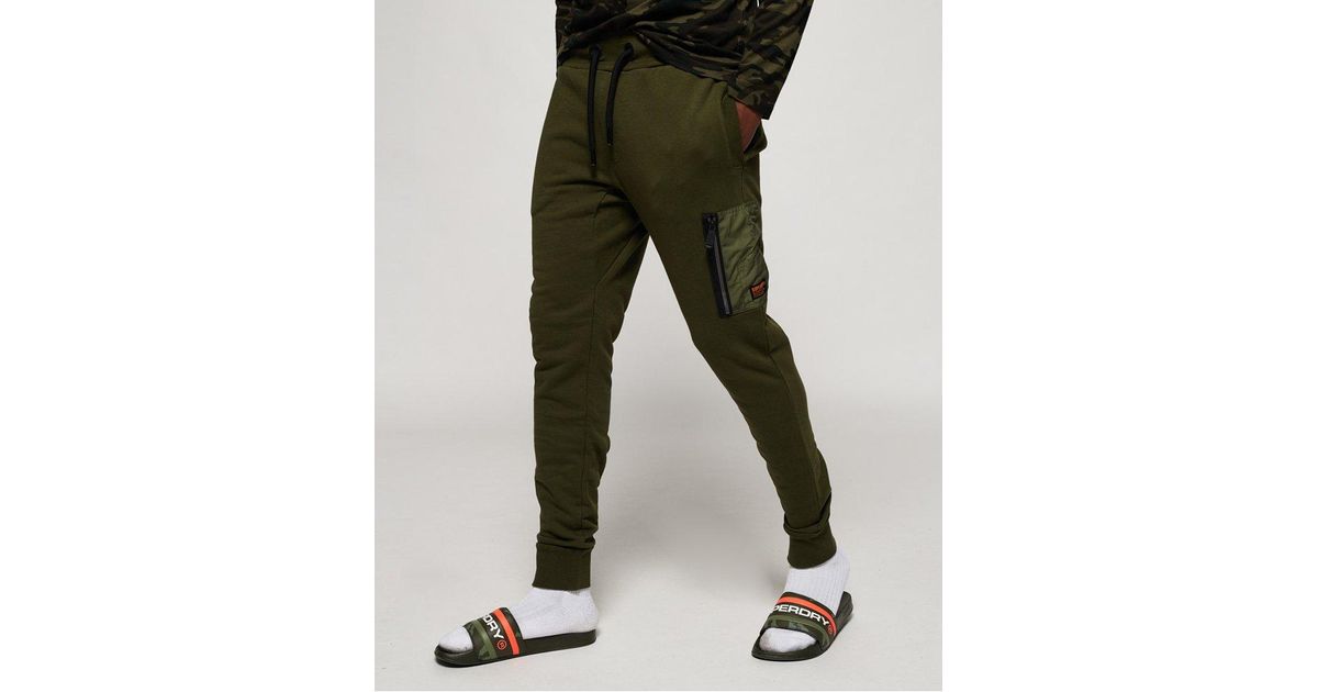 superdry joggers with zip pockets