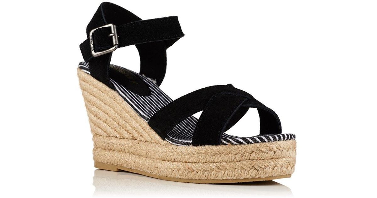 superdry espadrille sandal wedge