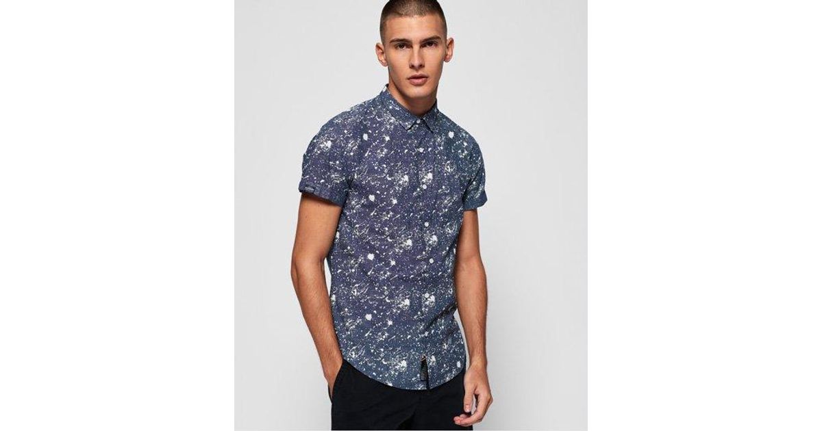 Superdry Poolside Short Sleeve Shirt in Blue for Men - Lyst