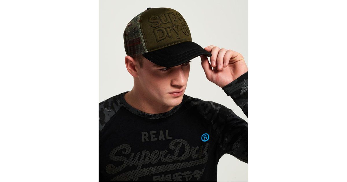 superdry camo cap