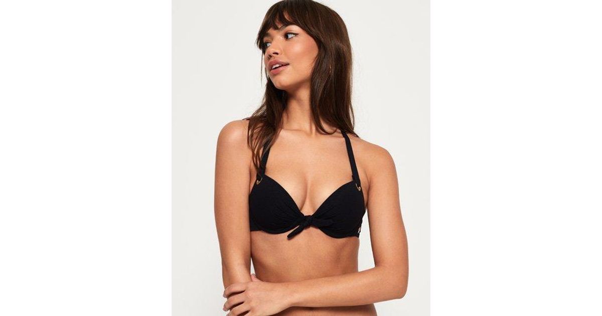 Superdry Womens Picot Textured Cup Bikini Top