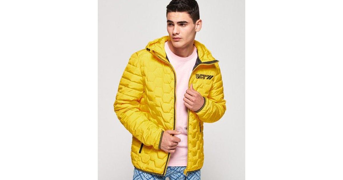 superdry yellow coat
