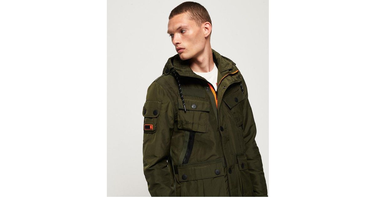 Superdry Icon Military Service Jacket in Khaki (Green) for Men | Lyst
