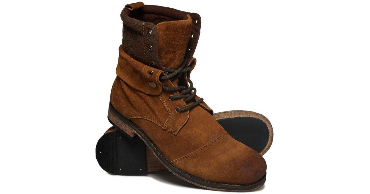Superdry Lace Trawler Mid Boots in 