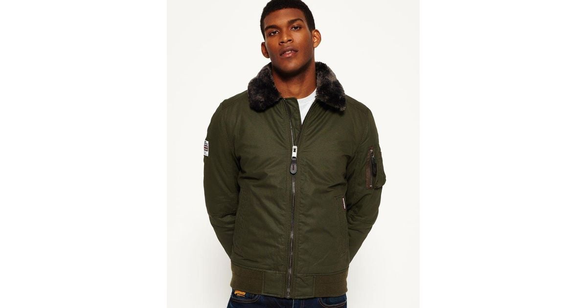 Superdry Sdr Winter Flite Jacket in Green for Men - Lyst