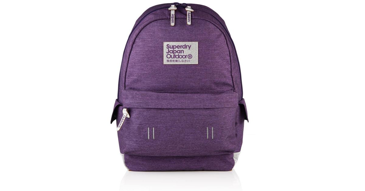 superdry purple backpack