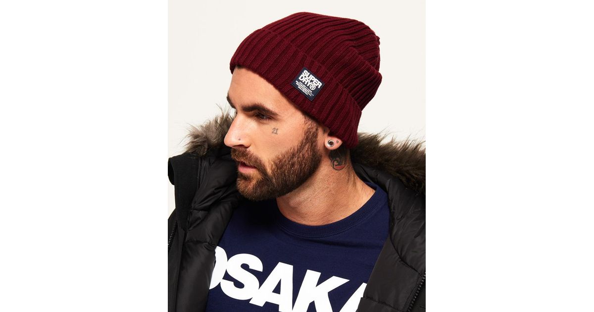 superdry wiseman beanie