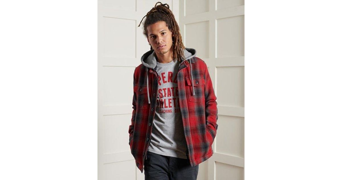 Superdry Everest Storm Hoodie in Red for Men | Lyst Canada