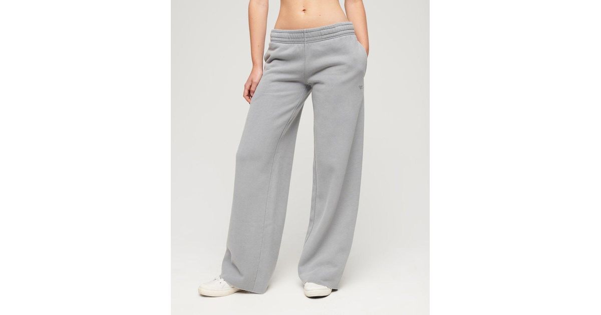 Superdry Wash Straight Joggers in Gray | Lyst