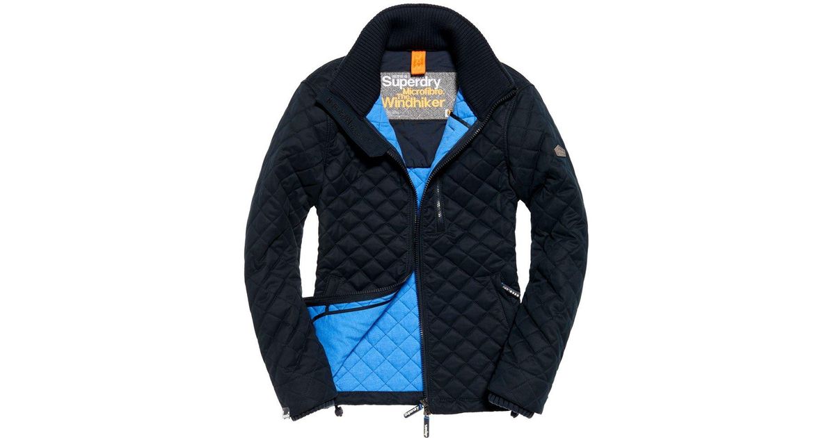 Superdry Microfibre Quilted Windhiker Jacket Online Sale, UP TO 55% OFF