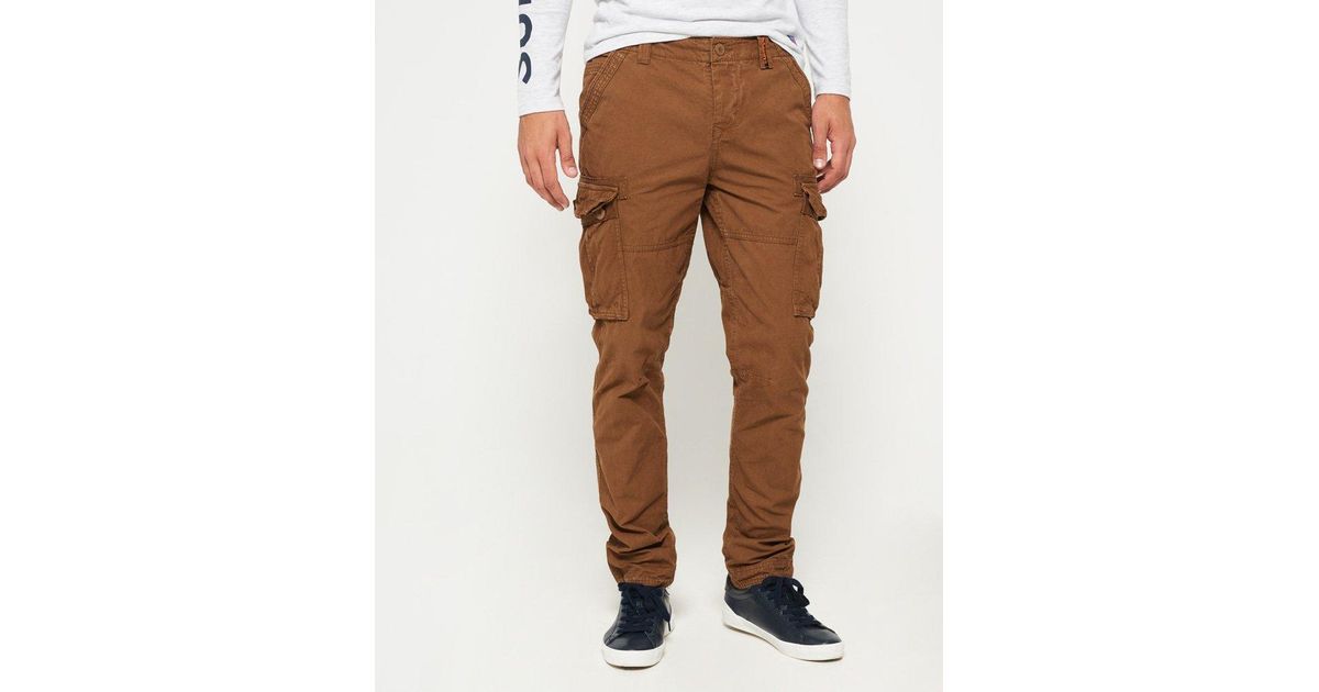 Superdry Core Cargo Lite Pants Brown for Men | Lyst