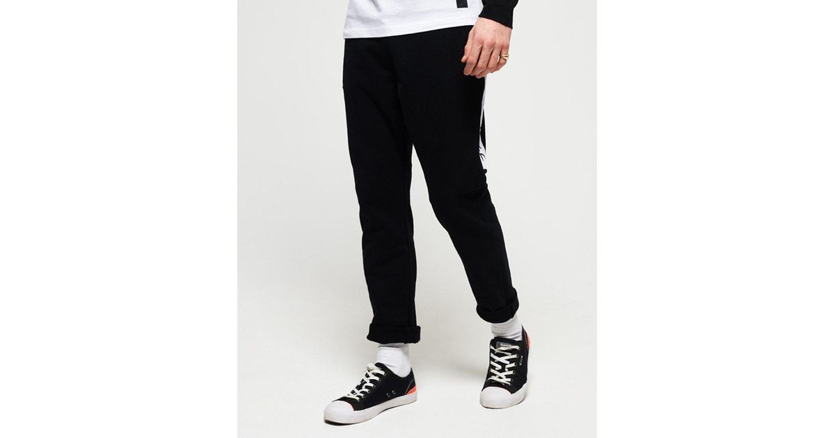 superdry black label edition joggers