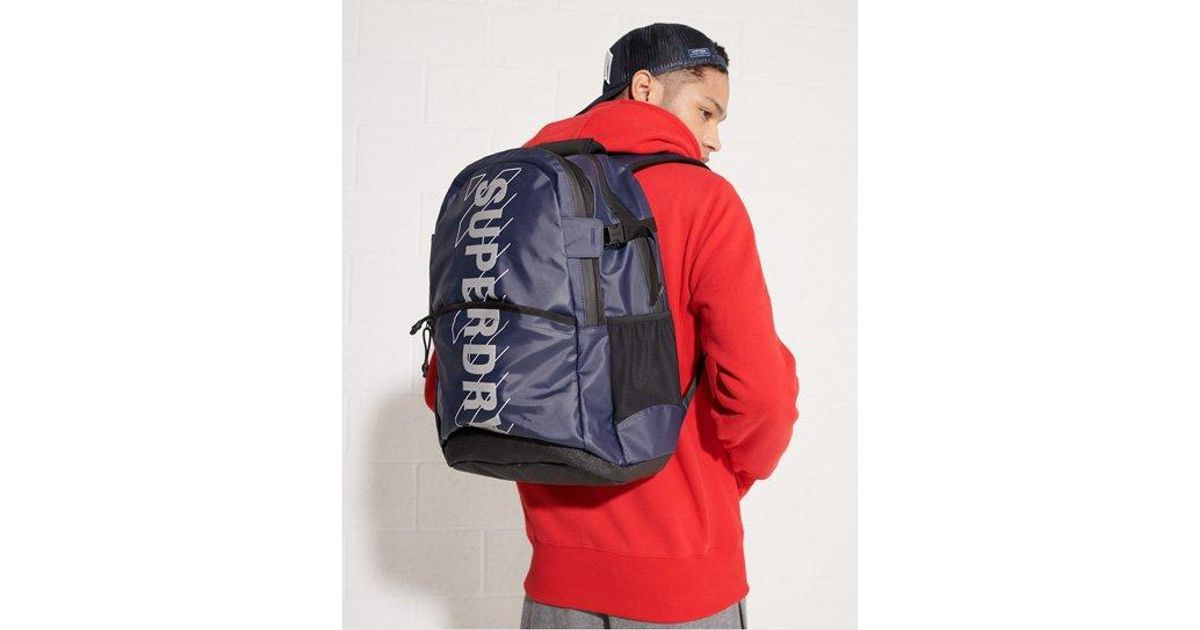 Superdry Sport Code Tarp Backpack in Navy (Blue) for Men Lyst
