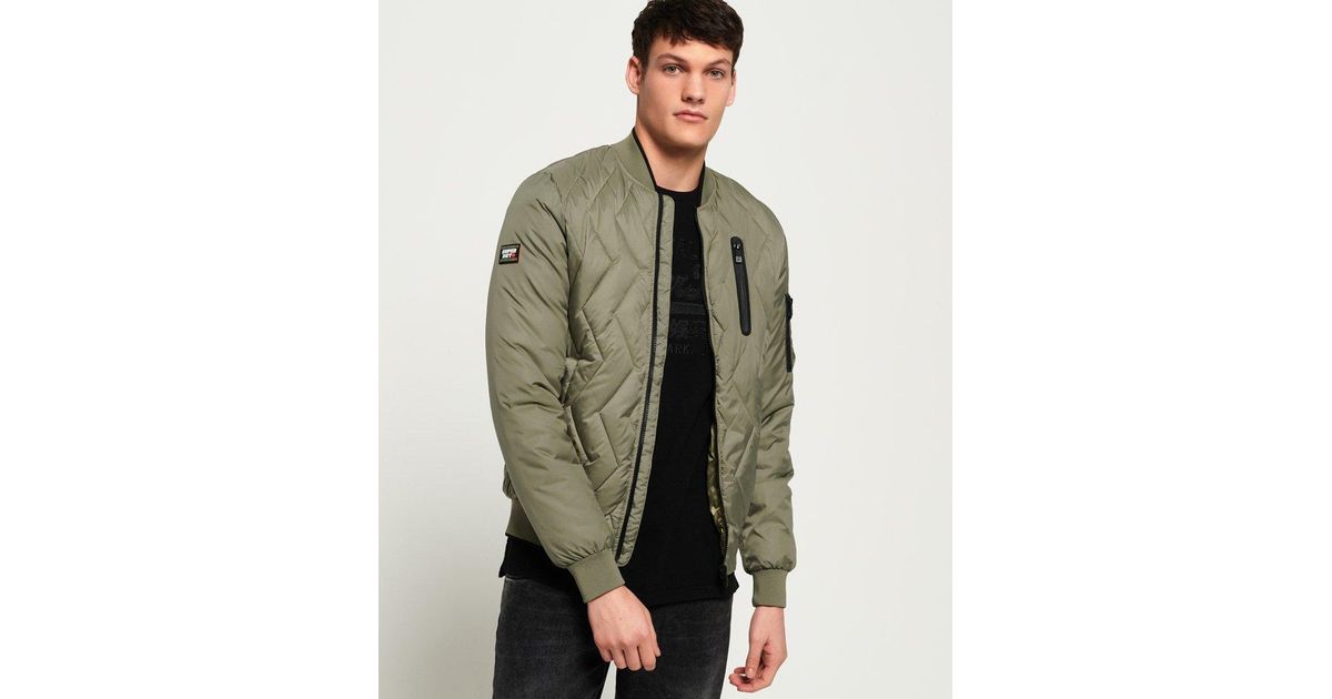 zig zag quilt bomber jacket