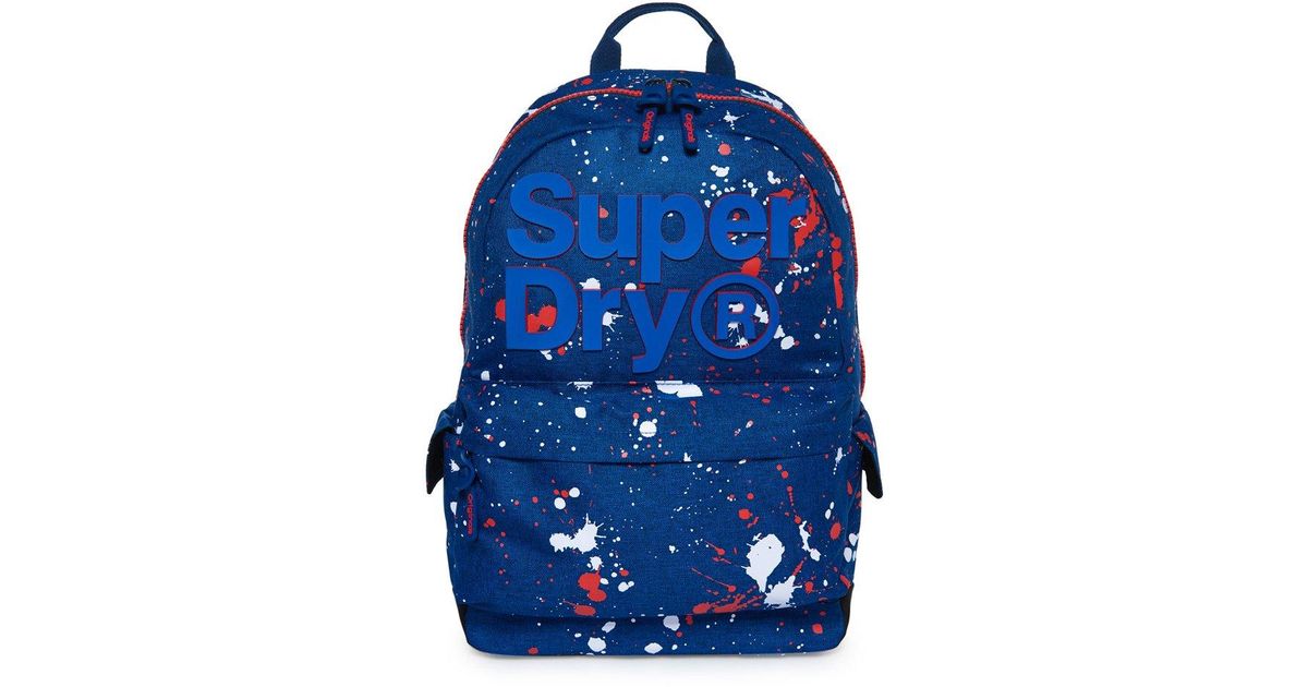 superdry rose gold splatter backpack