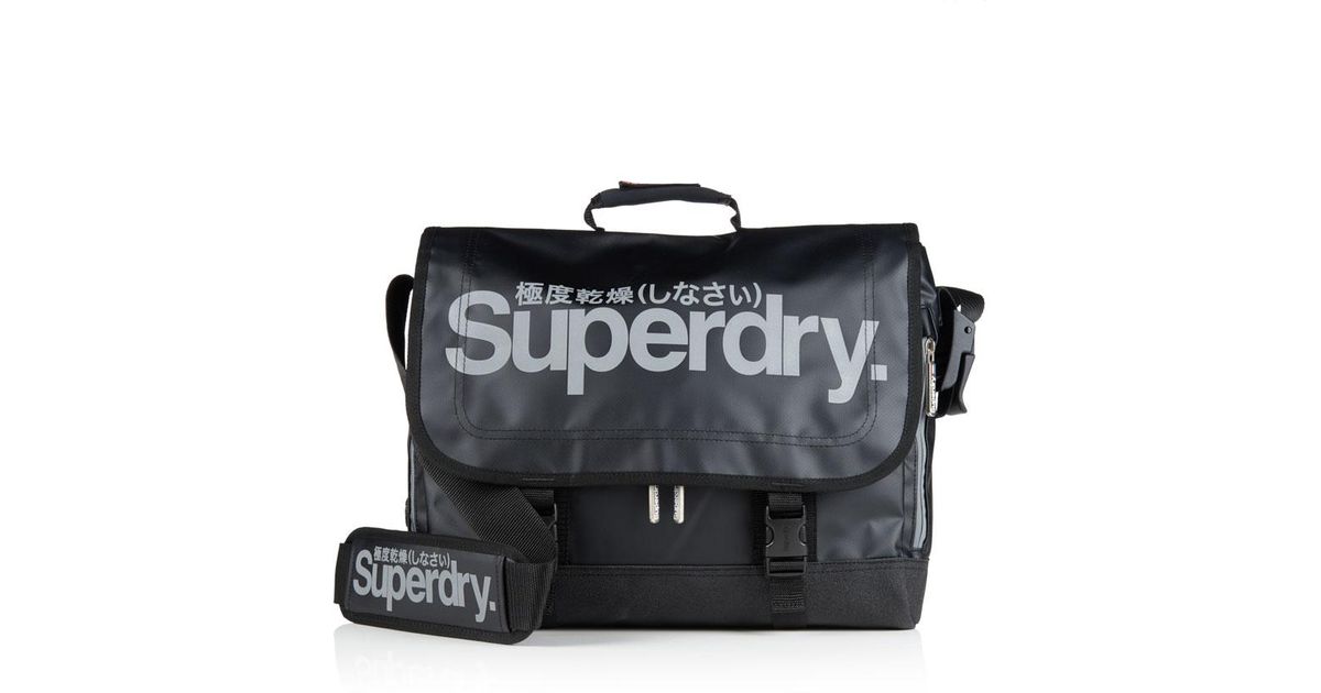 superdry tarp messenger bag