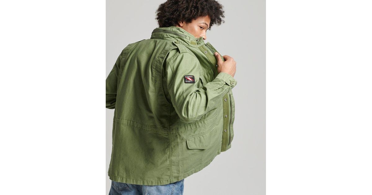 Superdry Vintage M65 Military Jacket Green / Trekking Olive for Men | Lyst