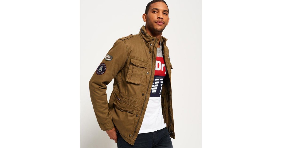 Superdry Rookie Limited Edition Military Jacket in Green for Men - Lyst