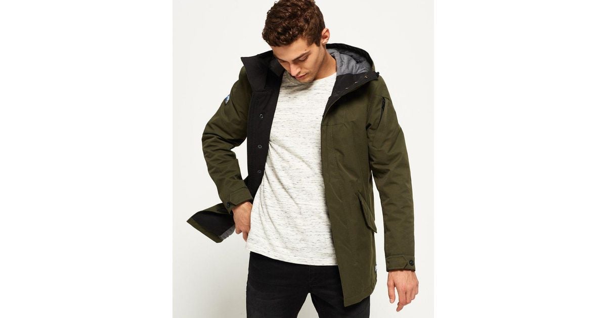 superdry parka green