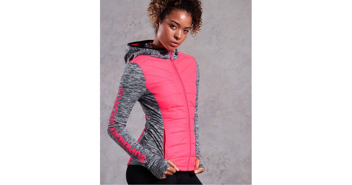 superdry active reflective hybrid jacket