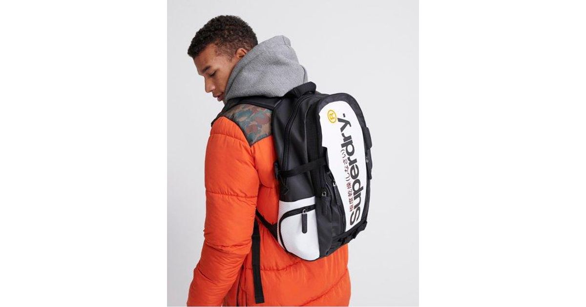 Superdry White Tarp Backpack 's Backpack for Men | Lyst