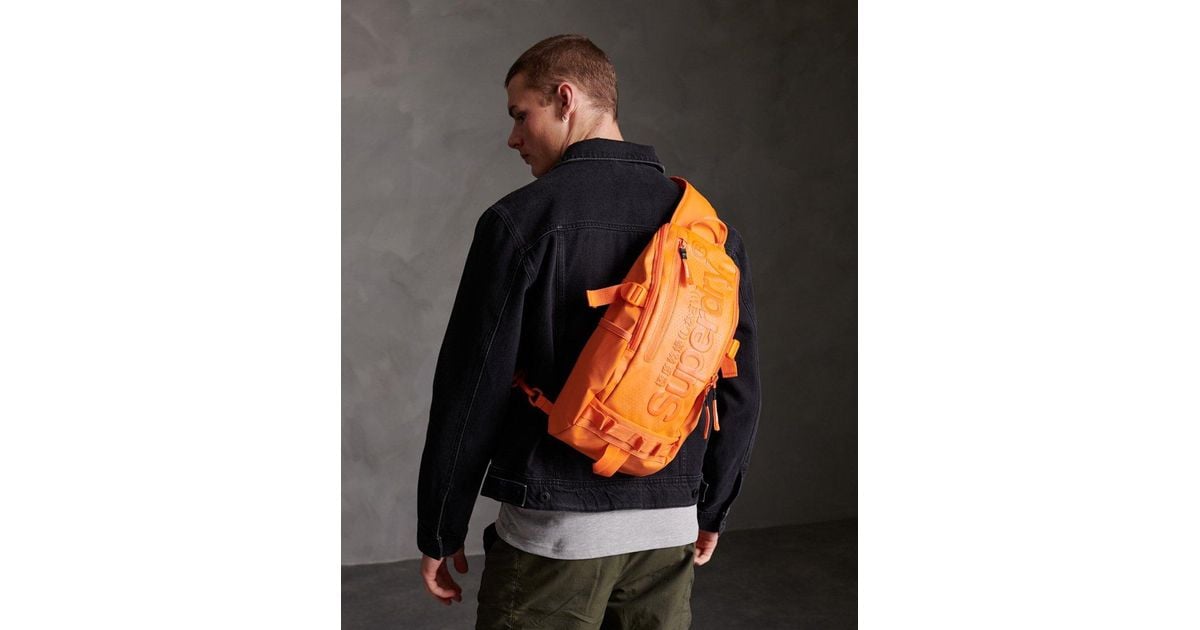 Superdry Hardy Sling Bag in Orange for Men | Lyst