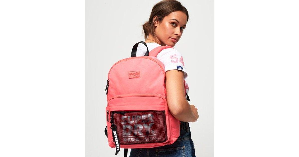 superdry mesh pocket backpack