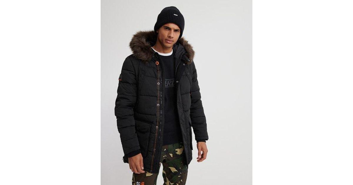 Superdry Chinook Parka in Black for Men - Lyst