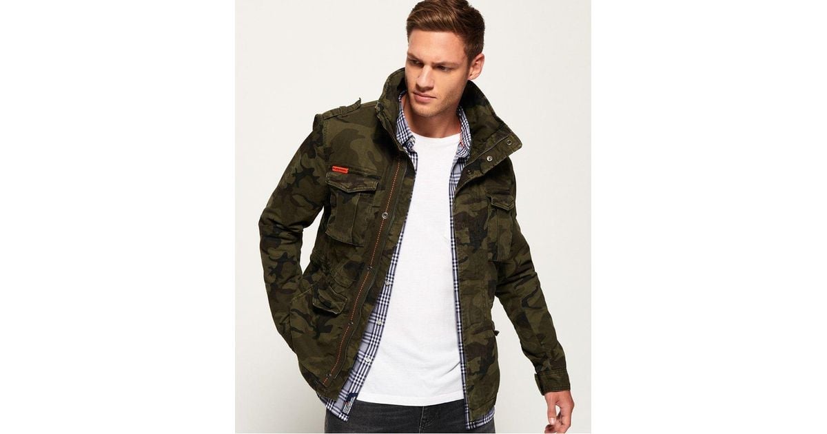 Superdry Classic Rookie Military Jacket in Green for Men | Lyst