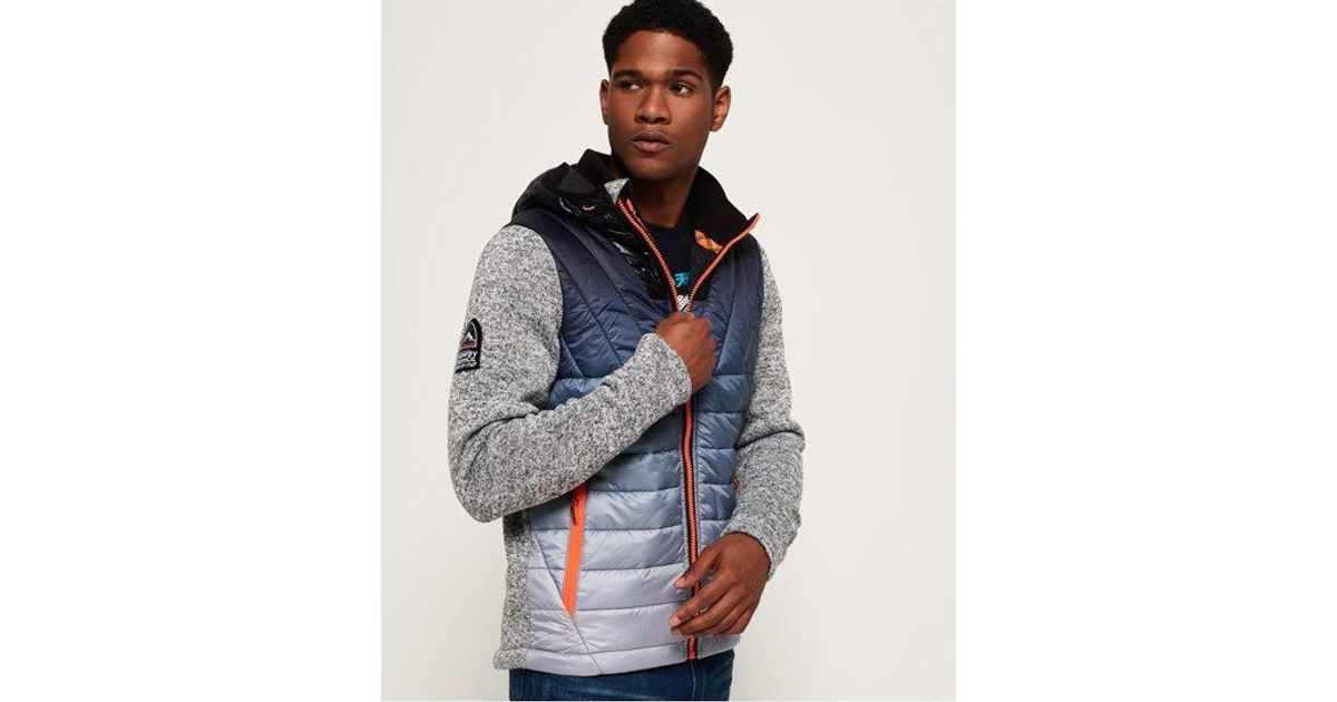 storm ombre hybrid zip hoodie