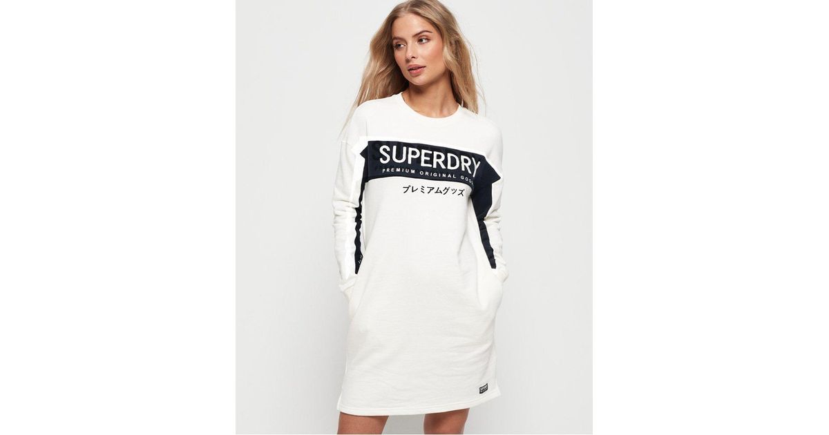 white sweat dress