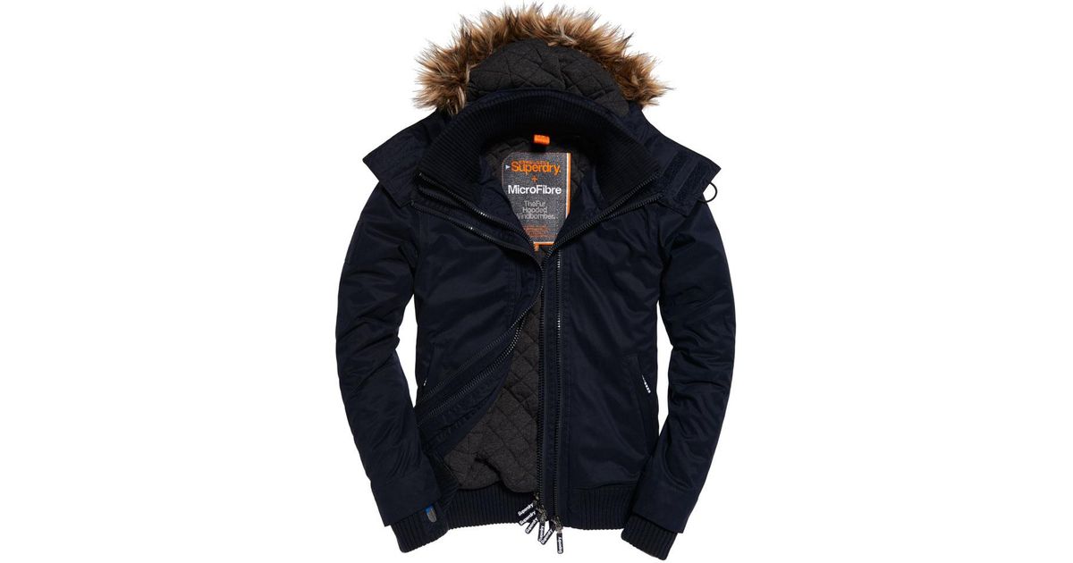 superdry microfibre wind bomber