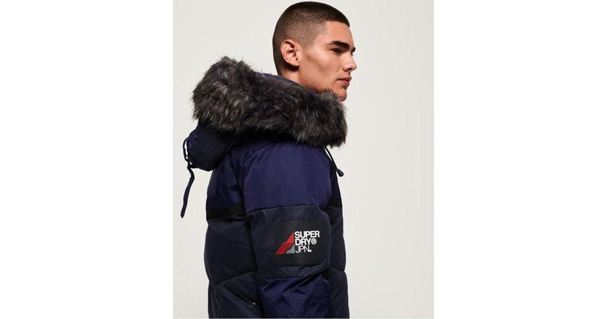 Superdry Rubber Emergency Chinook Jacket in Navy (Blue) for Men - Lyst