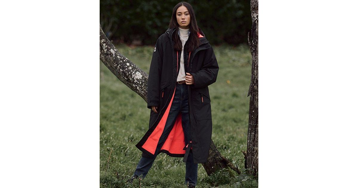 Superdry Ultimate Waterproof Robe in Black | Lyst