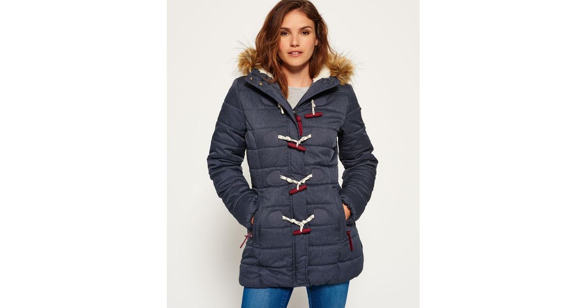 superdry tall toggle parka