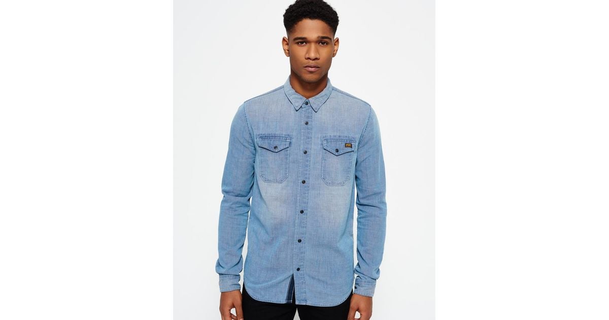 roadster blue denim shirt