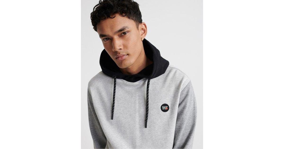 superdry mens full zip logo hoodie