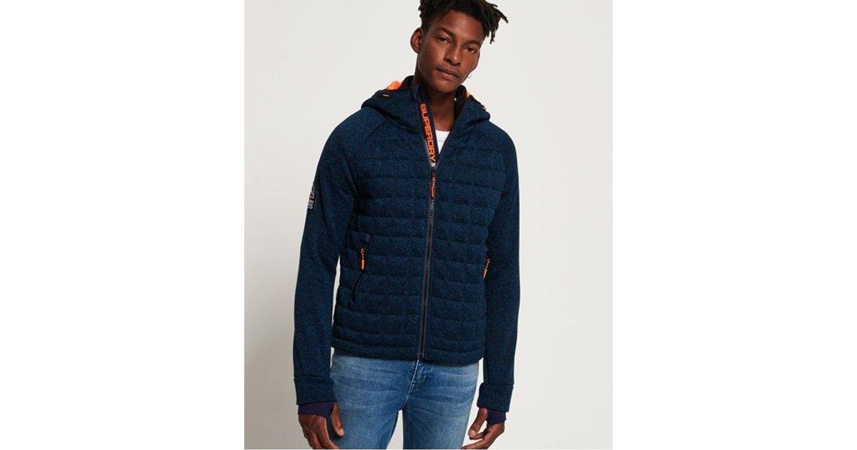 storm quilted zip hoodie