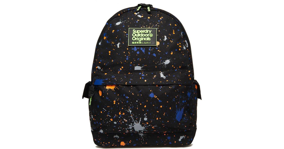 superdry rose gold splatter backpack