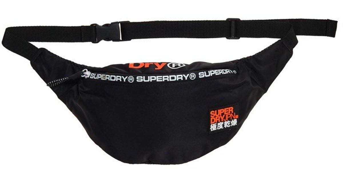 Superdry Rubber Freshman Bum Bag in Black for Men - Lyst