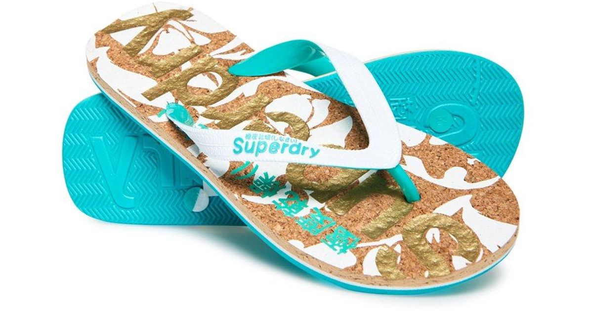 superdry cork flip flops