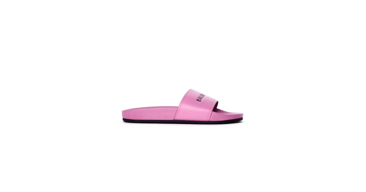balenciaga slides pink