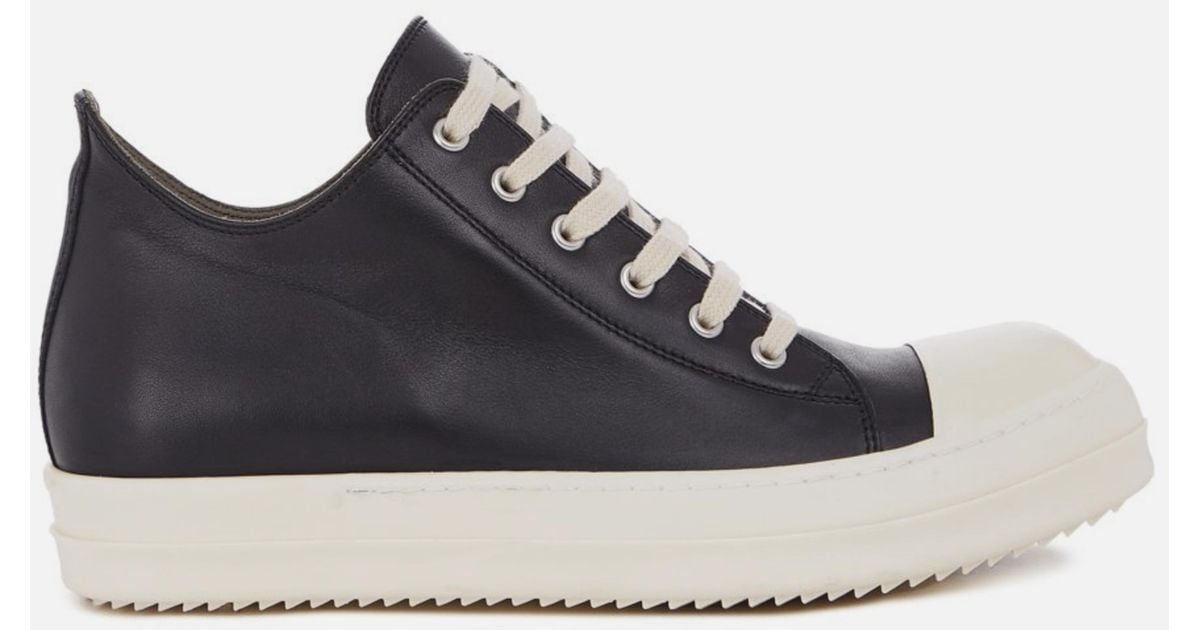 Rick Owens Leather Low Ramones | Lyst